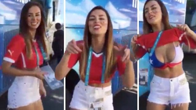 Sanchez Samakan Kedudukan, Wartawan Chil Buka Baju